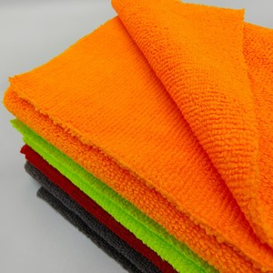Serviettes de cuisine en <span class=keywords><strong>microfibre</strong></span> tricotées chaîne 40x40cm, colorées, absorbantes et à séchage rapide, réutilisables pour le lavage et le séchage de voitures – Vente chaude - Product Image 4