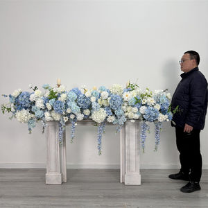 Camino de Mesa de Flores Artificiales de Seda Realistas Personalizables con Rosas de Tallo Largo para Decoración de Centros de Mesa de Boda - Product Image 1