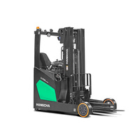 Chariot élévateur électrique à batterie au lithium 1.8T 2T, portée 10m 11m 12m 13m, pour entrepôt à rayonnages hauts