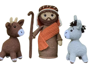 Poupée au <span class=keywords><strong>crochet</strong></span> faite à la main, tresses rouges, adorable amigurumi fille, jouet en peluche doux, poupée rembourrée, décoration <span class=keywords><strong>de</strong></span> maison pour enfants, tenue robe bleue, cadeau bébé - Product Image 1