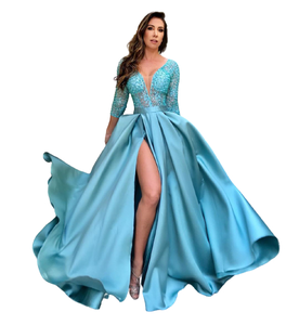 Encuentre el mejor fabricante de vestido de noche azul rey y vestido de  noche azul rey para el mercado de hablantes de spanish en alibaba.com