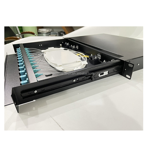 1U 12 Cổng sợi quang vá Bảng điều khiển SC UPC sợi quang ngăn kéo Rack mount <span class=keywords><strong>ODF</strong></span> cho trung tâm dữ liệu phòng máy chủ FTTH GSM mạng - Product Image 4