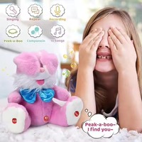 Juego de Peluche de Conejo Montado Personalizado para Bebés con Módulo de Sonido Grabable, Altavoz de Salida Analógica, Entrada de CC para Juguetes y Juegos
