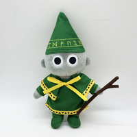 Peluche Minion Sorcier Vert du jeu d'horreur viral, personnage magique en coton PP doux, jouet en peluche Mage Vert