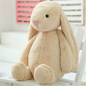 Conejo de peluche de 30cm, conejo de Pascua de peluche de orejas largas de Color suave