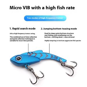 Nouveau poignée incurvée en alliage de Zinc appât dur Vib faux appât artificiel pour les Techniques de pêche de fond de carpe pour le poisson-chat de saumon <span class=keywords><strong>Marlin</strong></span> - Product Image 3