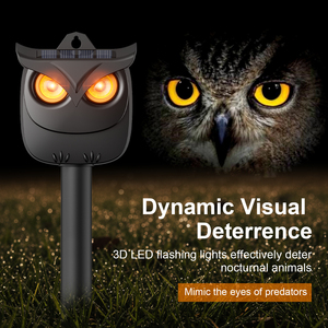 Repellente <span class=keywords><strong>Solare</strong></span> per Animali con Sensore PIR, Spruzzo d'Acqua e Luce Lampeggiante per <span class=keywords><strong>Protezione</strong></span> di Giardini, Cortili e Fattorie - Product Image 1