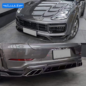 Kit de carrosserie YICKU haut de gamme MSY pour <span class=keywords><strong>Porsche</strong></span> <span class=keywords><strong>Cayenne</strong></span> coupé <span class=keywords><strong>Turbo</strong></span> 2018-2023 Kit de carrosserie en Fiber de carbone Spoiler de sourcil de roue à lèvre avant - Product Image 5
