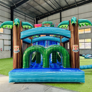 Parcours d'obstacles gonflable commercial <span class=keywords><strong>pour</strong></span> enfants Castillo Inflable avec toboggan - Product Image 3