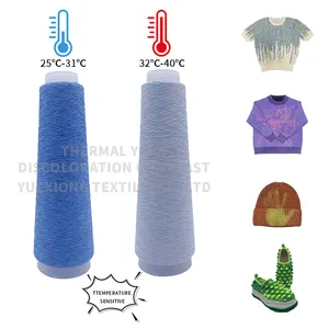 300D/1 100% Recycled Polyester Creative Weaving Multifunctional Thermal Color-changing Yarn