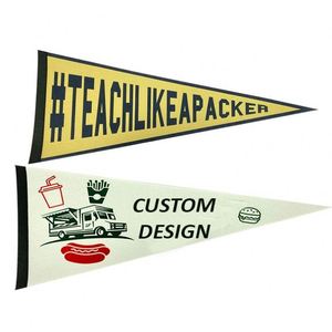 Whole Sale Felt Custom Design <b>Wall</b> Decor Hanging Printed Felt Pennant - Product Image 1