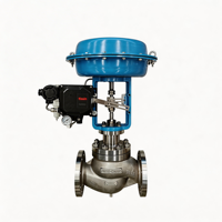 Vanne de régulation de vapeur pneumatique à 2 voies de type globe avec actionneur électrique pour système industriel de conduite d'eau réfrigérée – Débit