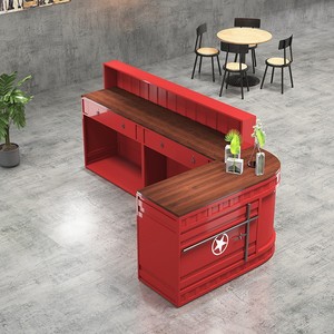 Muebles Comerciales para Restaurantes, Barra de <span class=keywords><strong>Bar</strong></span> Estilo Loft Vintage, Mesa de <span class=keywords><strong>Bar</strong></span> Estilo Loft - Product Image 3
