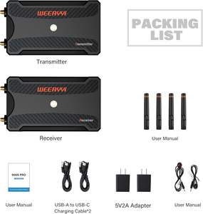 Transmisor y Receptor de Video Inalámbrico HD MI de 820 Pies/250 m, Compatible con Batería, Perfecto para DSLR, Proyectores, Cámaras, Transmisión en Vivo OBS - Product Image 6