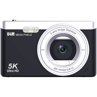Caméscope numérique professionnel 5K et appareil photo avec champ de vision de 170°, zoom optique 16x, écran IPS de 2,88 pouces, batterie rechargeable