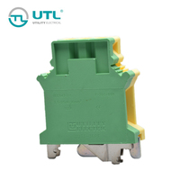 UTL usine Plastique Nylon PA66 Connexion à vis Connecteur de câblage de terre Borniers avec pied en métal PE USLKG 16