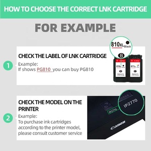 ตลับหมึกพิมพ์ PG-810 CL-811 XL ตลับหมึก CL-811XL PG-810XL สำหรับ <span class=keywords><strong>Canon</strong></span> PIXMA <span class=keywords><strong>IP2770</strong></span> IP2772เครื่องพิมพ์ MP258 - Product Image 5