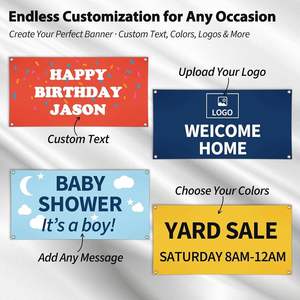 Bannière en tissu personnalisée avec logo personnalisé avec code de coupon de Noël pour la promotion du magasin de Noël - Product Image 3