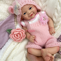 Poupée Reborn Vivienne 43 cm en Silicone Intégral, Matériau Sûr et Hypoallergénique pour le Confort Sensoriel et le Jeu des Tout-Petits