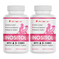 Capsules de Myo-Inositol et D-Chiro-Inositol avec Ashwagandha et Vitamine D3, Complément pour l'équilibre hormonal et le soutien ovarien