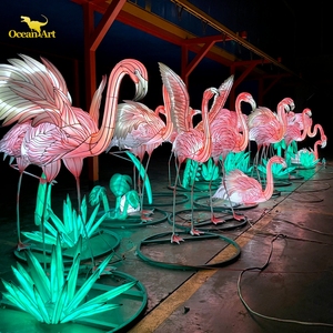 Triển lãm đèn lồng tơ khổng lồ Trung Quốc, trang trí phổ biến, có đèn LED - Product Image 2