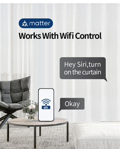 KYOK Smart Motorized <b>Curtain</b> Rod Aluminum Matter Compatible Bluetooth Control Minimalist Design <b>for</b> <b>Curtains</b> - Product Image 5