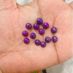 พลอยโอปอลสีชมพูทรงกลมขนาด 12 มม. เจียระไนแบบบริลเลียนท์ พลอยธรรมชาติสำหรับทำเครื่องประดับ แหวน จี้ ของขวัญวันเกิด ขายส่ง - Product Image 3