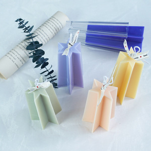 Zeshoekige Ster Toren Diy Plastic Mal Voor Aromatherapie Kaars Handgemaakte Boter Lamp Cadeau Voor Halloween Kerstversiering - Product Image 4