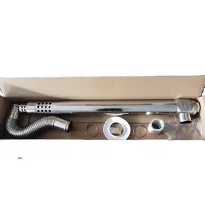 Kit de combustión de acero inoxidable de 75 / <span class=keywords><strong>100</strong></span> <span class=keywords><strong>mm</strong></span> para caldera de Gas de marca coreana/calentador de Gas/estufa de Gas - Product Image 1