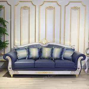 <span class=keywords><strong>Chaise</strong></span> <span class=keywords><strong>longue</strong></span> de style français, canapé en bois massif sculpté doré, meubles de salon, fauteuil d'appoint en provenance du Guangdong - Product Image 4