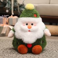 Boîte de rangement de Noël pour cadeaux, jouets en peluche, Père Noël, Bonhomme de neige, Arbre de Noël, Bonhomme en pain d'épices, animaux en peluche, peluches douces de Noël