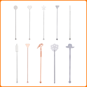 Palitos de Coquetel e Mexedores de Bar Modernos em Aço Inoxidável Ecológicos de 19cm para Festas, Hotéis e Restaurantes - Product Image 3