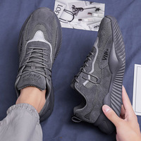 Chaussures pour hommes, nouvelles, respirantes, en mesh, pour le sport, les loisirs, le travail, antidérapantes, légères, à semelle souple, à profil bas, à semelle épaisse, pour le jogging