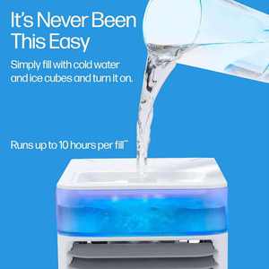 Mini Enfriador de Aire Portátil USB de 500 ml, Ventilador de Aire Acondicionado Evaporativo <span class=keywords><strong>Ultra</strong></span> Portátil con Luz LED de 7 Colores - Product Image 5