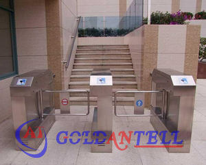 Tourniquets en acier inoxydable pleine hauteur à double canal avec protection anti-pincement et accessoire de test de bracelet ESD - Product Image 3