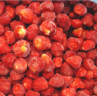 IQF Diepvries Hele Aardbeien HALAL Gecertificeerd 15-25mm Rode Bessen Bulk Diepvries Fruit voor Smoothies & Bakkerij