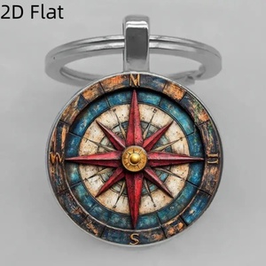 Hợp kim kẽm móc khóa đơn giản Móc Khóa Mặt dây chuyền phụ kiện trang trí trung tính phổ quát Phụ Kiện Xe Hơi Mặt dây chuyền chìa khóa nhà - Product Image 3