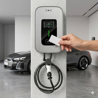 Cargador de Vehículos Eléctricos de 7KW para BYD OEM, Estación de Carga de Pared de 32A, OCPP 1.6J, Tarjeta RFID, Cargador Rápido para Autos Eléctricos