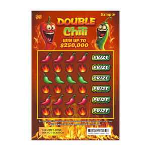 Oem Odm Full Color Win Jackpot Tailles personnalisées Échantillon de logo Impression numérique Cartes de loterie - Product Image 2