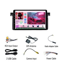 Lecteur DVD de voiture Android Jiawell 9 pouces, autoradio GPS WIFI Carplay Android Auto GPS écran tactile pour BMW Série 3 E46 98-15