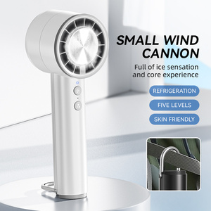Nuevo Ventilador de Mano de Plástico Mini para Niños, Ventilador de Mano de Plástico Inglés, Ventilador de Mano Personalizado Blanco - Product Image 1