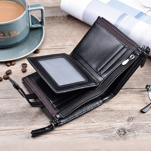 Luxo Men Wallet Business Credit Card Holder Multifuncional Money Bag <span class=keywords><strong>Leather</strong></span> Clutch Wallet Masculino