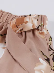 Váy nửa thân hoa nhí thanh lịch dành cho nữ, kiểu dáng thường ngày, dự tiệc, họa tiết chấm bi, chất liệu chiffon thoáng khí, eo tự nhiên, có thắt lưng nơ. - Product Image 3