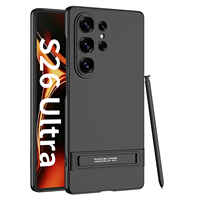 Étui GKK PC mat électroplaqué en PU couleur unie ultra-résistant pour S23/S24/S25/S26 Ultra avec support à bandoulière