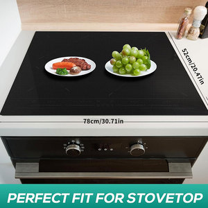 Heat Resisting Large Induction Cooktop <b>Protector</b> Mat 20.8x24inch, Translucent (Magnetic) Electric Stove Burner Covers - Product Image 3