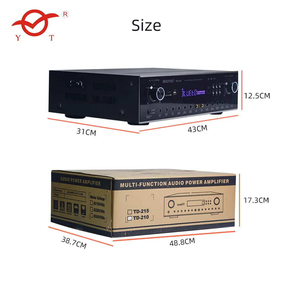 YATAO DJ-Ausrüstung 150-W-Leistungsverstärker Profession eller Sound-Audio-Digital verstärker