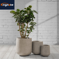Pots de fleurs d'extérieur Kingmake, best-sellers, pots ronds pour la décoration de la maison, pots décoratifs pour hôtel, pots de plantes modernes