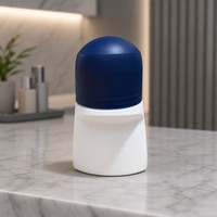 Flacon roll-on vide en plastique de 50 ml, nouveau modèle, pour déodorant, OEM ODM, vente en gros personnalisée