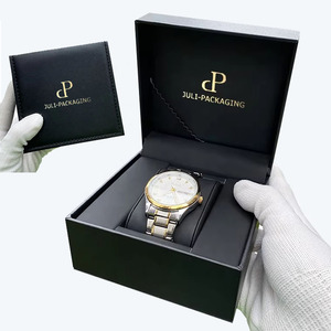 Boîte d'emballage <span class=keywords><strong>de</strong></span> <span class=keywords><strong>montre</strong></span> <span class=keywords><strong>de</strong></span> <span class=keywords><strong>luxe</strong></span> en carton et cuir, personnalisable avec logo, faible MOQ, personnalisation unique, présentoir individuel pour <span class=keywords><strong>montre</strong></span> - Product Image 1