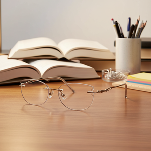 <span class=keywords><strong>2026</strong></span>년 신상 패셔너블 안경테 림리스 스테퍼 디자인 솔리드 패턴 PC 렌즈 블루라이트 차단 경량 내구성 - Product Image 5